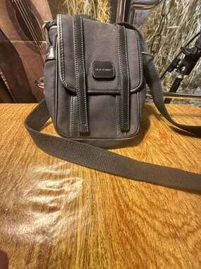 Dior Homme Canvas and Leather Messenger Crossbody Bag